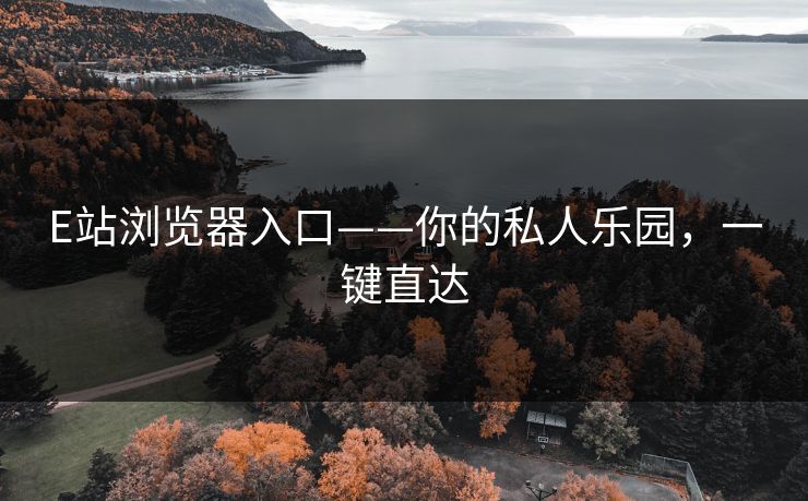 E站浏览器入口——你的私人乐园，一键直达